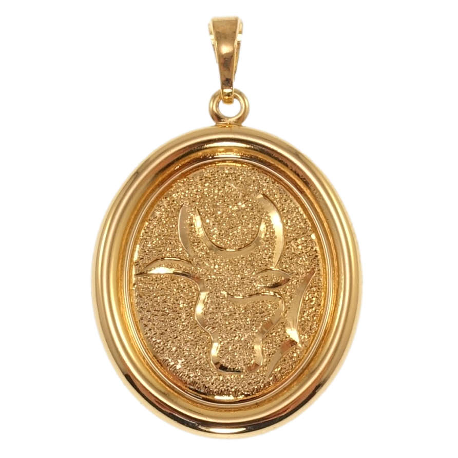 Кулон Xuping Позолота 18K Знак Зодиака Телец для цепочки до 5мм фото №1 Кулон Xuping Позолота 18K Знак Зодиака Телец для цепочки до 5мм фото №1