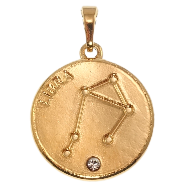 Кулон Xuping Позолота 18K Знак Зодіаку Терези для ланцюжка до 5мм фото №1 Кулон Xuping Позолота 18K Знак Зодіаку Терези для ланцюжка до 5мм фото №1