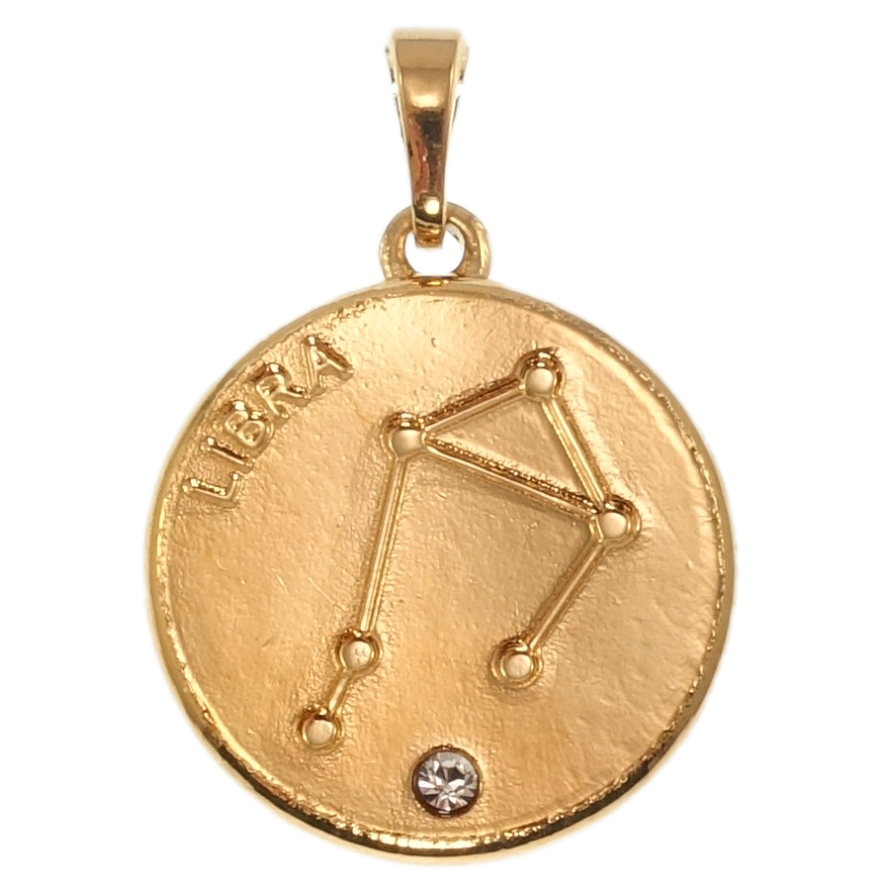 Кулон Xuping Позолота 18K Знак Зодіаку Терези для ланцюжка до 5мм фото №1 Кулон Xuping Позолота 18K Знак Зодіаку Терези для ланцюжка до 5мм фото №1