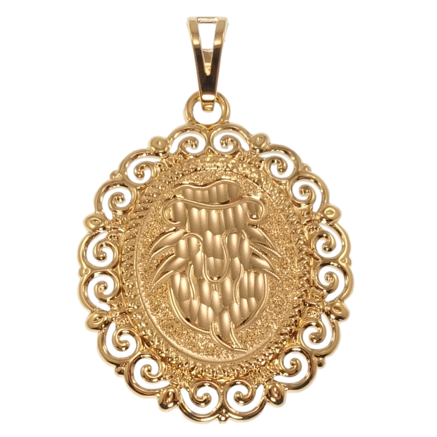 Кулон Xuping Позолота 18K Знак Зодиака Лев для цепочки до 7мм фото №1