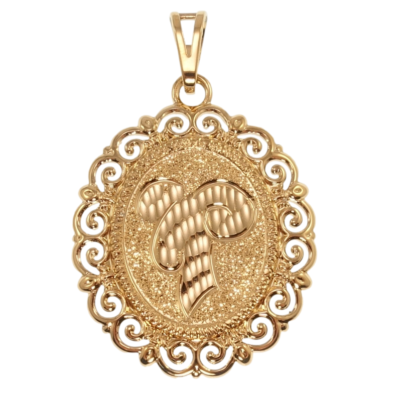 Кулон Xuping Позолота 18K Знак Зодиака Овен для цепочки до 7мм фото №1