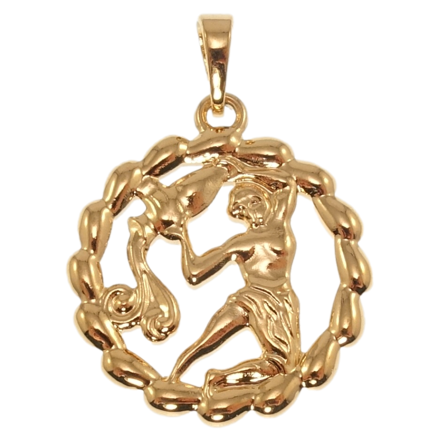 Кулон Xuping Позолота 18K Знак Зодіаку Водолій для ланцюжка до 5мм фото №1