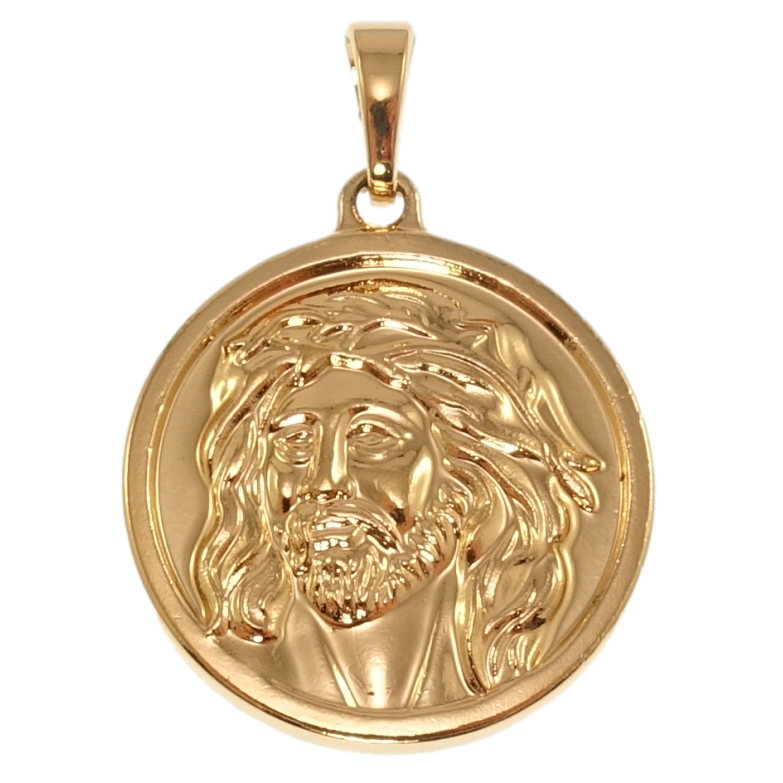 Кулон Xuping Позолота 18K Ладанка Ісус Христос для ланцюжка до 5мм фото №1