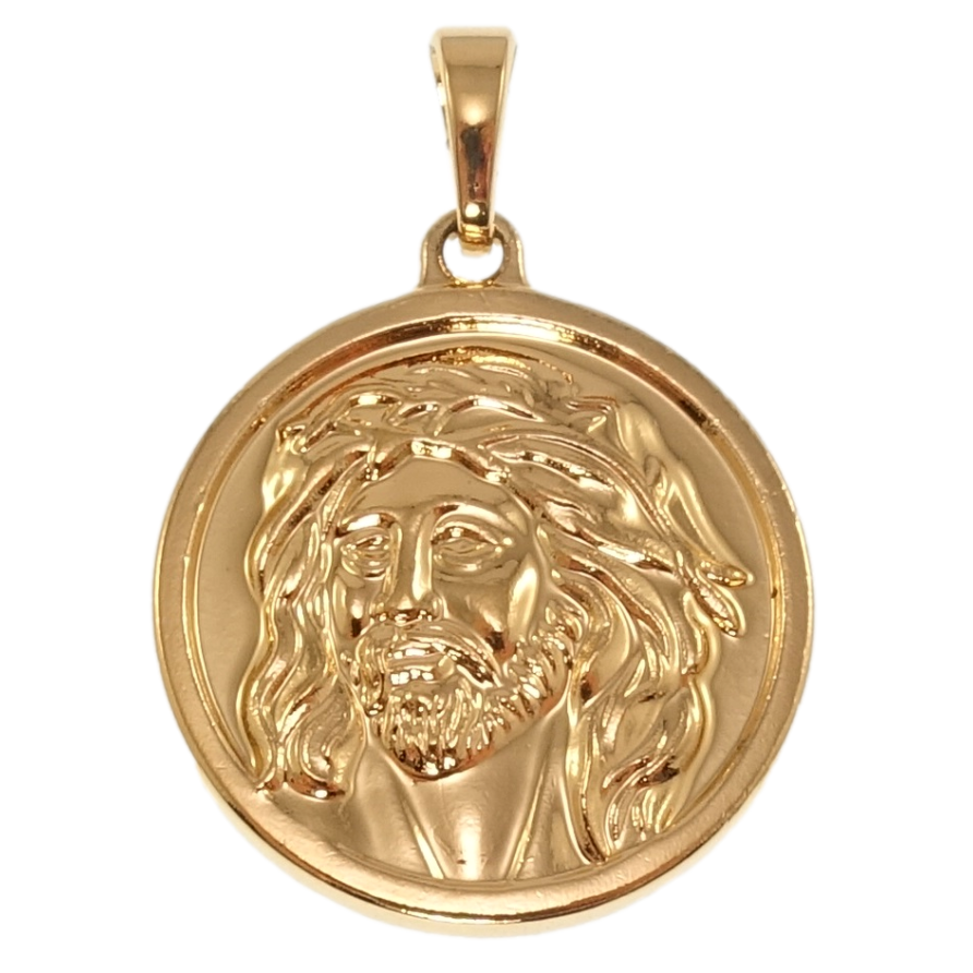 Кулон Xuping Позолота 18K Ладанка Ісус Христос для ланцюжка до 5мм фото №1