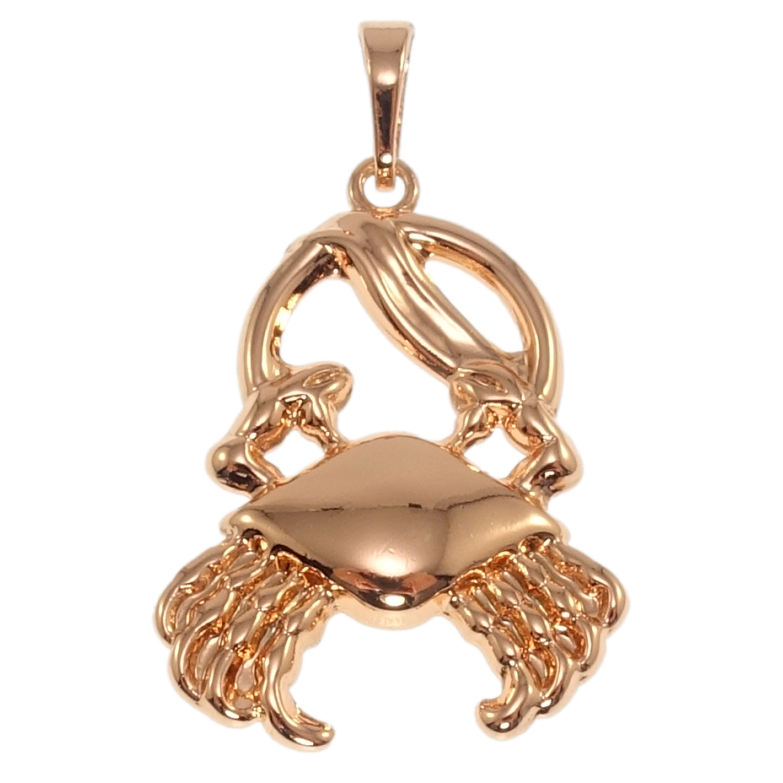 Кулон Xuping Позолота РО Знак Зодиака Рак для цепочки до 6мм фото №1