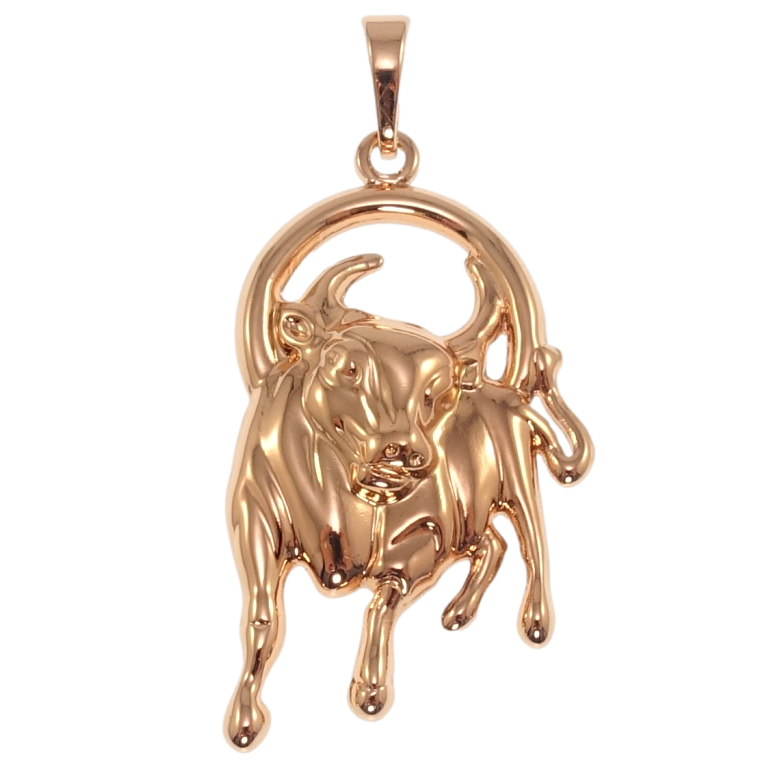 Кулон Xuping Позолота РВ Знак Зодіаку Телець для ланцюжка до 6мм фото №1
