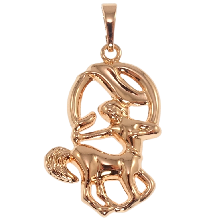 Кулон Xuping Позолота РВ Знак Зодіаку Стрілець для ланцюжка до 6мм фото №2 Кулон Xuping Позолота РВ Знак Зодіаку Стрілець для ланцюжка до 6мм фото №2