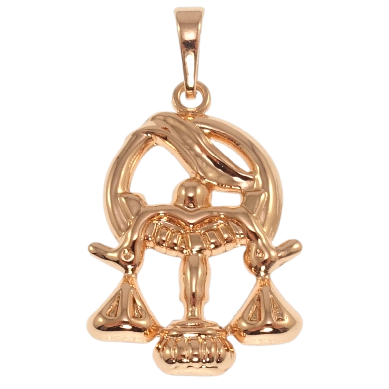 Кулон Xuping Позолота РВ Знак Зодіаку Терези для ланцюжка до 6мм фото №1