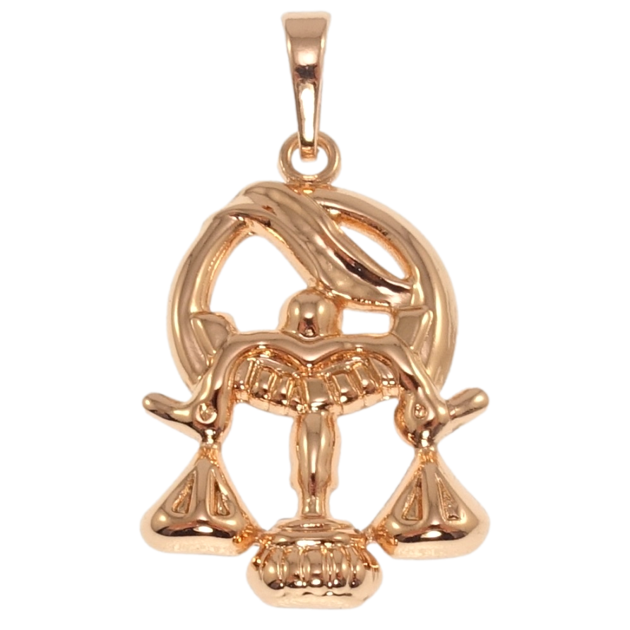 Кулон Xuping Позолота РВ Знак Зодіаку Терези для ланцюжка до 6мм фото №1