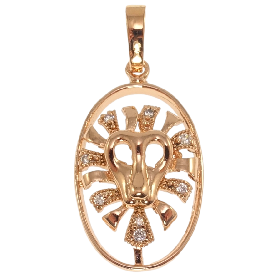 Кулон Xuping Позолота РВ Знак Зодіаку Лев для ланцюжка до 6мм фото №1