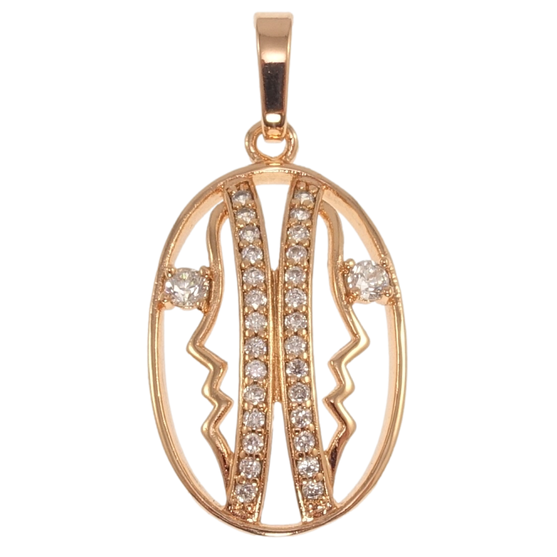 Кулон Xuping Позолота РО Знак Зодиака Близнецы для цепочки до 6мм фото №1