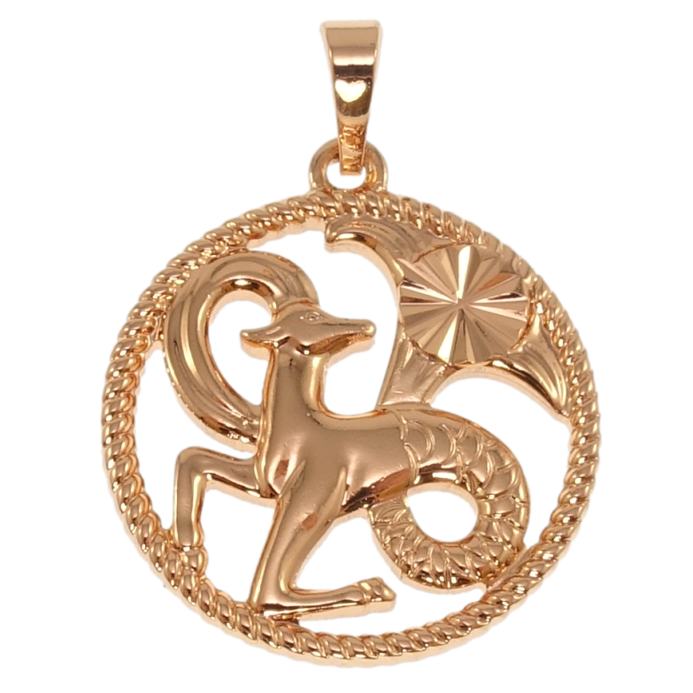 Кулон Xuping Позолота РО Знак Зодиака Козерог для цепочки до 5мм фото №2 Кулон Xuping Позолота РО Знак Зодиака Козерог для цепочки до 5мм фото №2