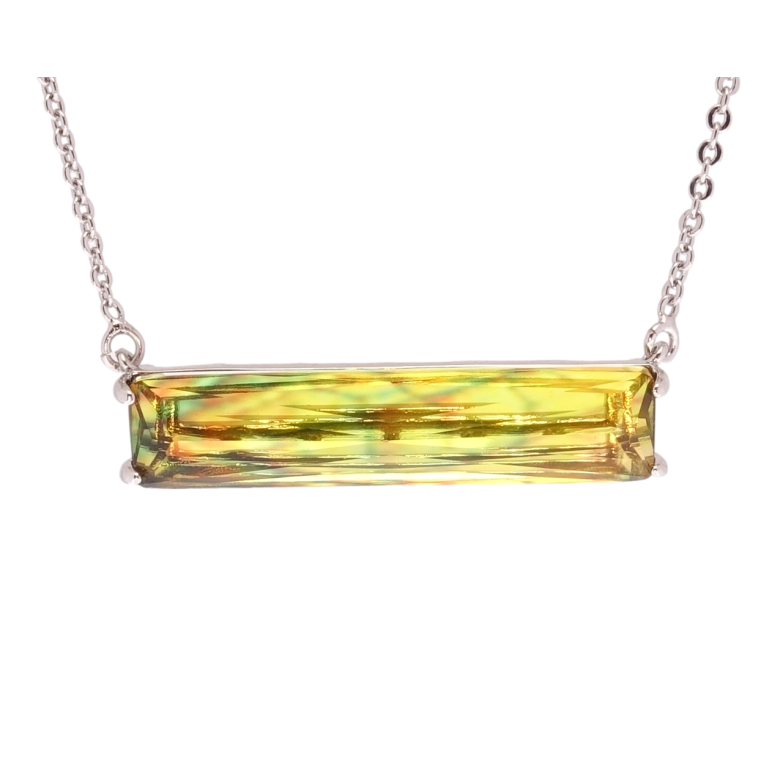 Подвеска на цепочке Xuping Родий Кристалл хамелеон размер 47-50см х 1мм фото №11