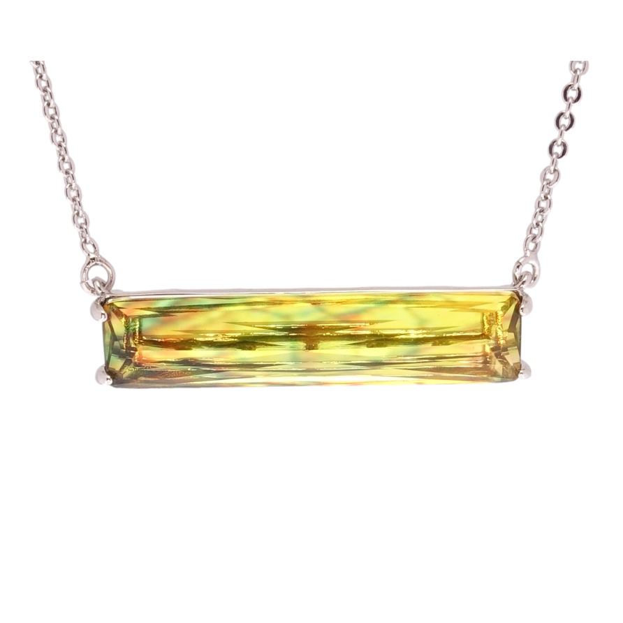 Подвеска на цепочке Xuping Родий Кристалл хамелеон размер 47-50см х 1мм фото №1