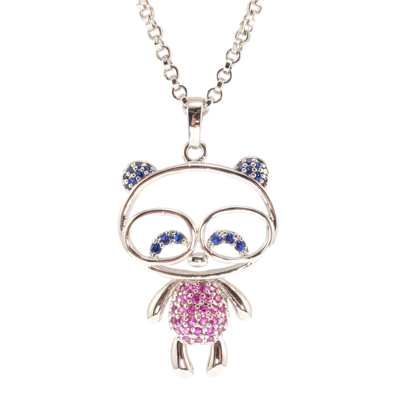 Підвіска на ланцюжку Xuping Родій Ведмедик розмір 80-85см х 2мм фото №3