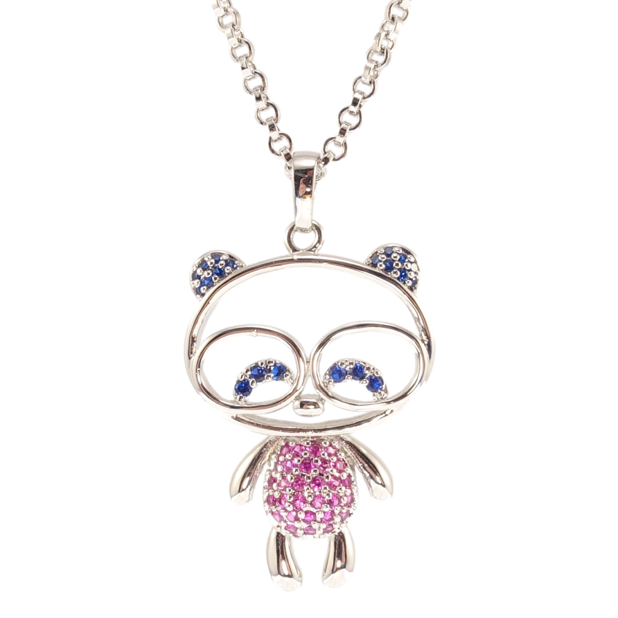 Підвіска на ланцюжку Xuping Родій Ведмедик розмір 80-85см х 2мм фото №1