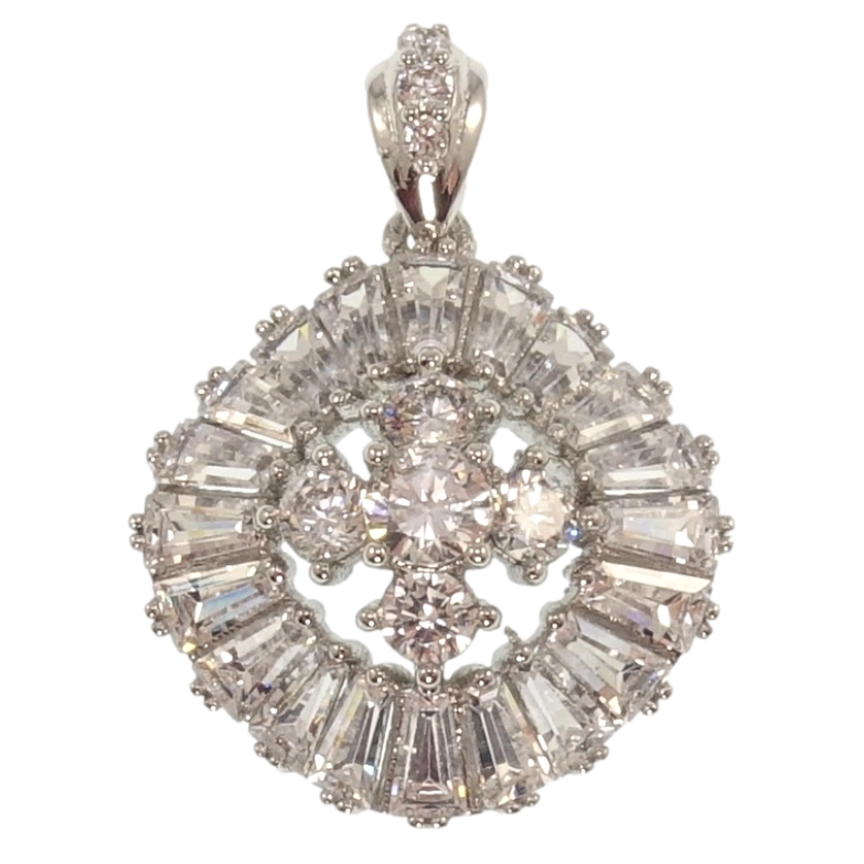 Кулон Xuping Родий Кристальный блеск для цепочки до 4мм фото №1