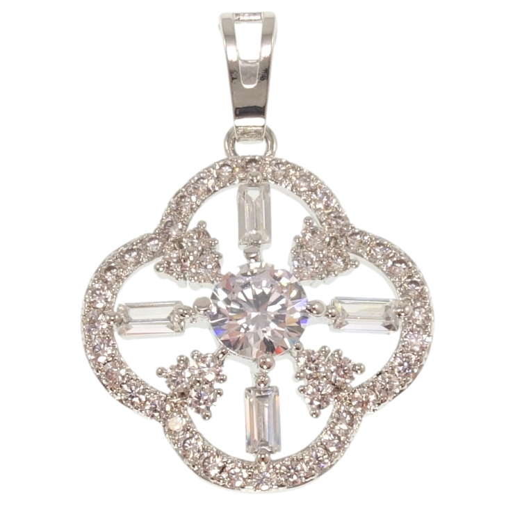 Кулон Xuping Родий Цветок для цепочки до 6мм фото №13