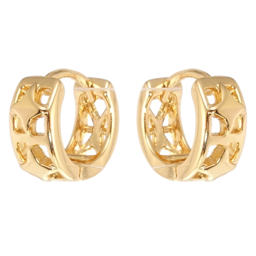 Сережки Xuping Позолота 18K колечка Різний зірковий орнамент фото №1