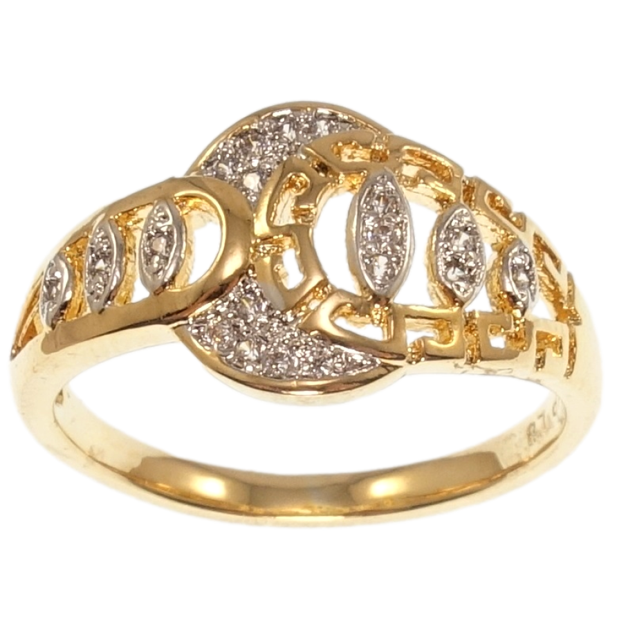 Кольцо Xuping Позолота 18K+Родий Каприз фото №1