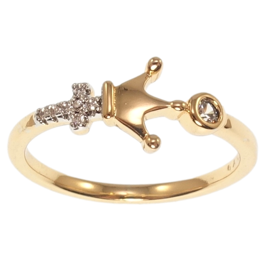 Каблучка Xuping Позолота 18K+Родій Корона фото №1 Каблучка Xuping Позолота 18K+Родій Корона фото №1