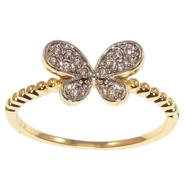 Кольцо Xuping Позолота 18K+Родий Бабочка фото №21