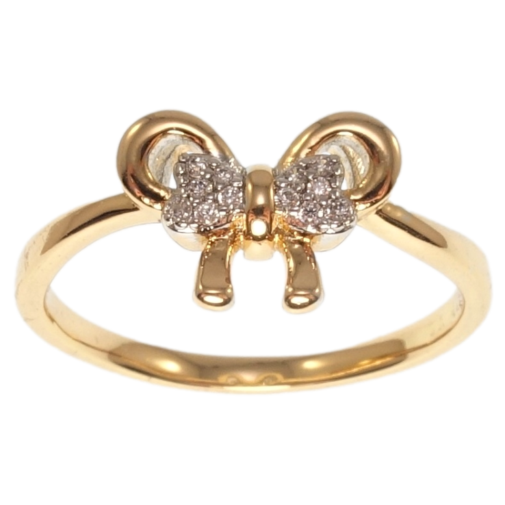 Кольцо Xuping Позолота 18K+Родий Бант фото №20