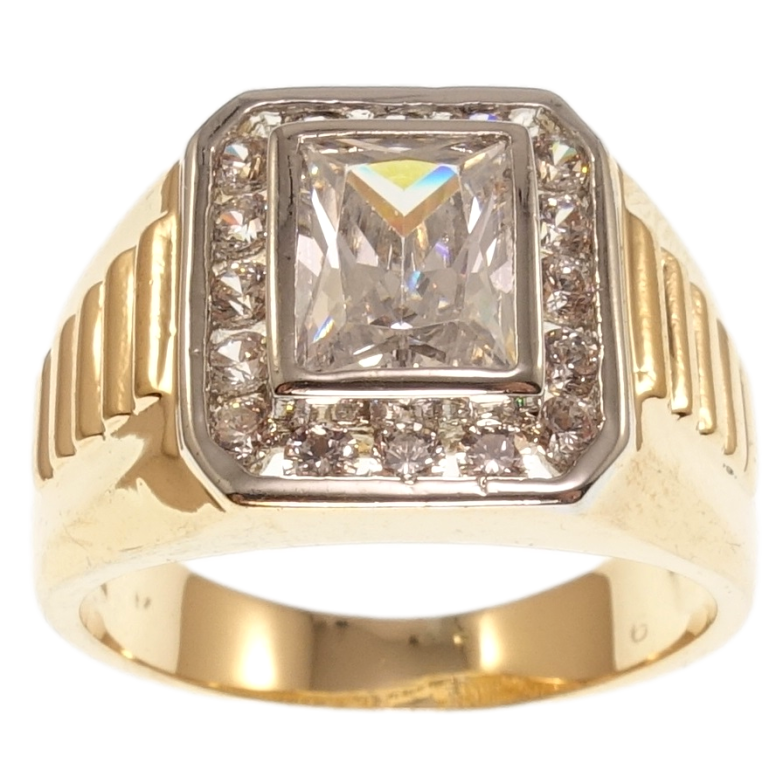 Перстень Xuping Позолота 18K+Родий Инкрустация цирконием фото №1