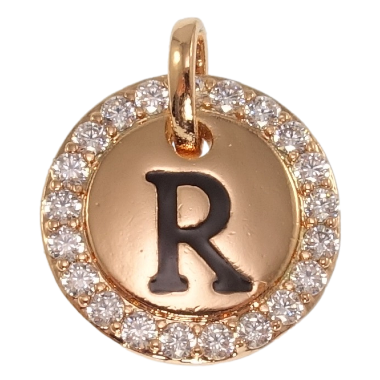 Кулон Xuping Позолота РО Буква R для цепочки до 3мм фото №1 Кулон Xuping Позолота РО Буква R для цепочки до 3мм фото №1