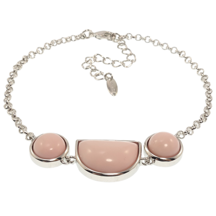 Браслет Xuping Родій Вставка три рожеві камені довжина з дод. ланцюжком 18,5-23,5см х 2мм фото №23