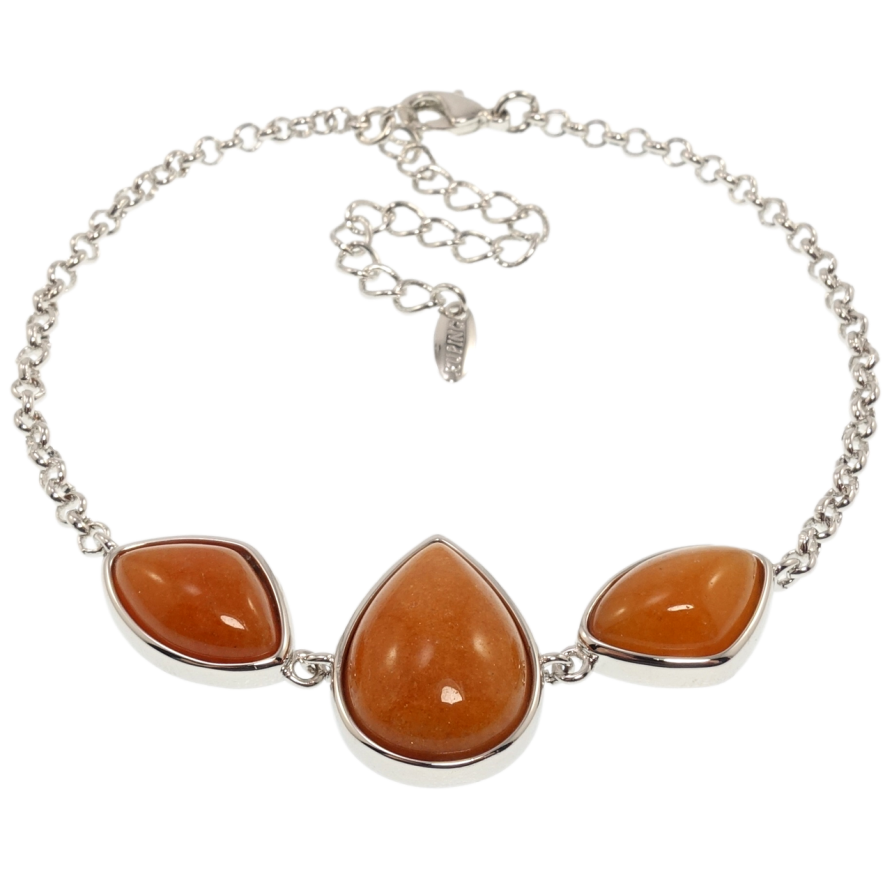 Браслет Xuping Родий Вставка три коричневых камня размер с доп.цепочкой 19-24см х 2мм фото №1 Браслет Xuping Родий Вставка три коричневых камня размер с доп.цепочкой 19-24см х 2мм фото №1