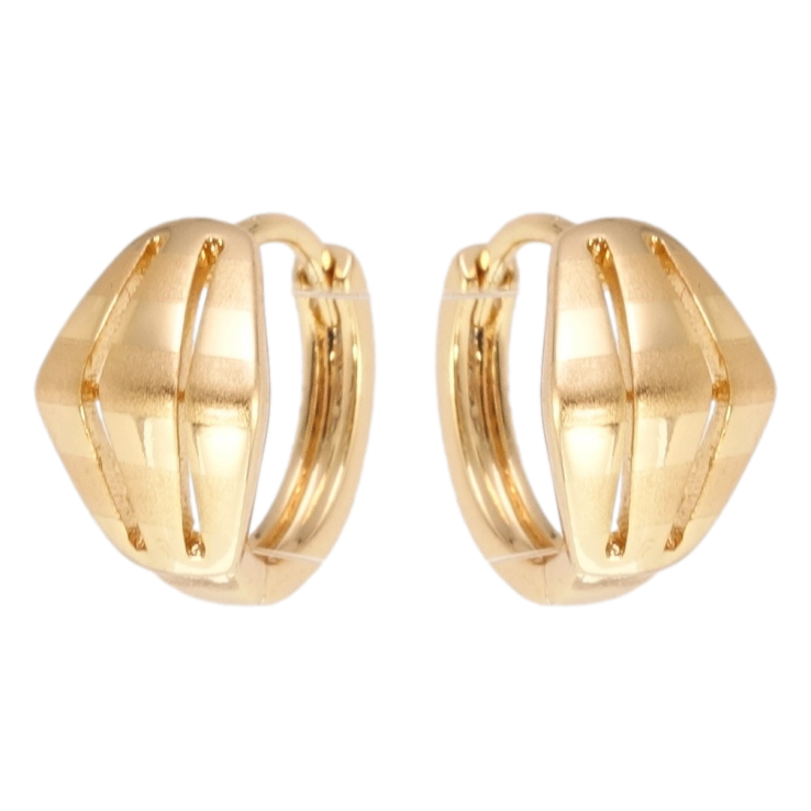 Сережки Xuping Позолота 18K колечка Орнамент із напиленням фото №19 Сережки Xuping Позолота 18K колечка Орнамент із напиленням фото №19