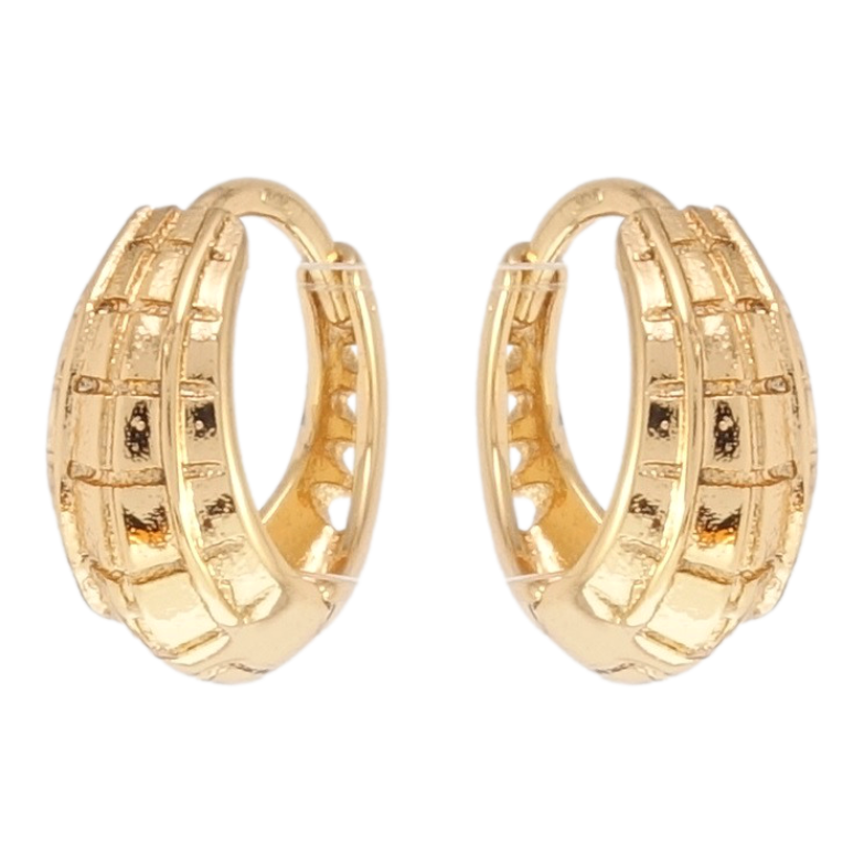 Серьги Xuping Позолота 18K колечки Декоративный орнамент фото №1