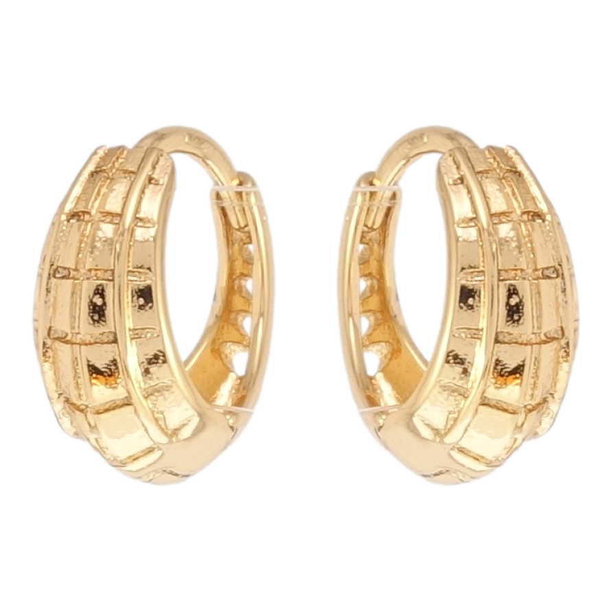 Сережки Xuping Позолота 18K колечка Декоративний орнамент фото №1