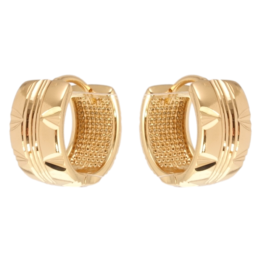 Серьги Xuping Позолота 18K колечки Декоративный орнамент фото №1