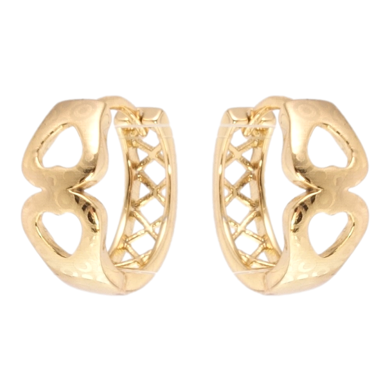 Серьги Xuping Позолота 18K колечки Декоративные с узором напылением фото №1