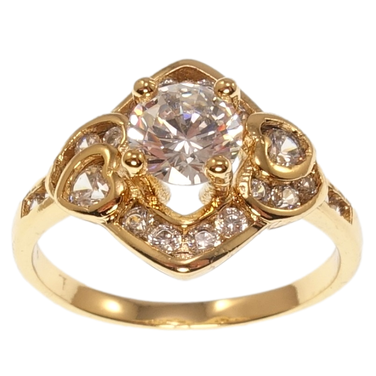 Каблучка Xuping Позолота 18K Романтизм фото №7 Каблучка Xuping Позолота 18K Романтизм фото №7