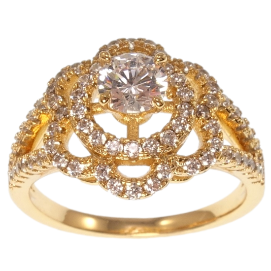 Кольцо Xuping Позолота 18K Цветок фото №1