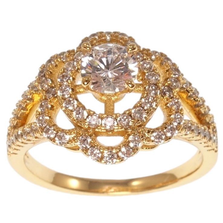 Каблучка Xuping Позолота 18K Квітка фото №11 Каблучка Xuping Позолота 18K Квітка фото №11