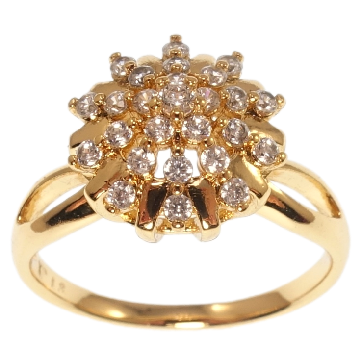 Каблучка Xuping Позолота 18K Іскристість фото №15 Каблучка Xuping Позолота 18K Іскристість фото №15