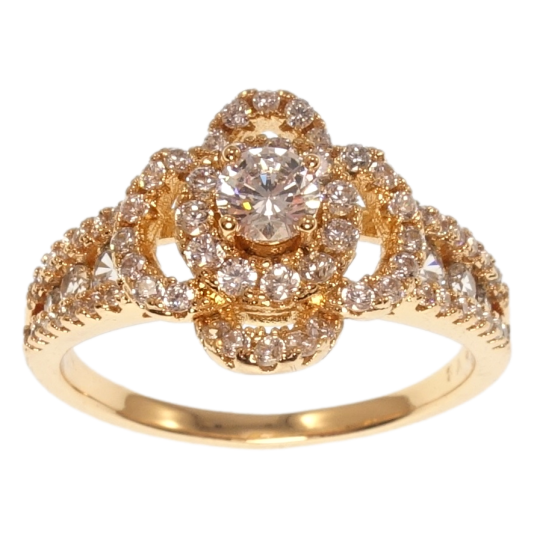 Кольцо Xuping Позолота 18K Цветок фото №1