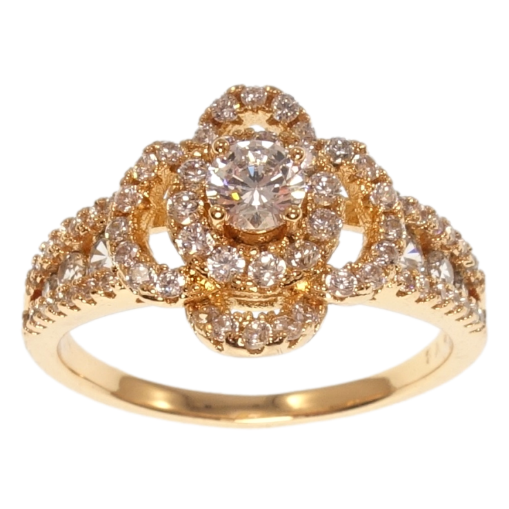 Каблучка Xuping Позолота 18K Квітка фото №13 Каблучка Xuping Позолота 18K Квітка фото №13