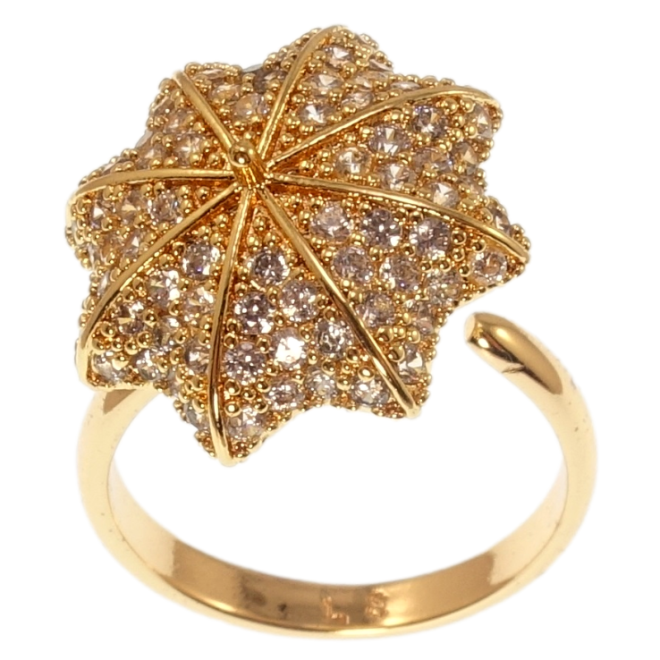 Каблучка Xuping Позолота 18K Зонт, що обертається фото №8