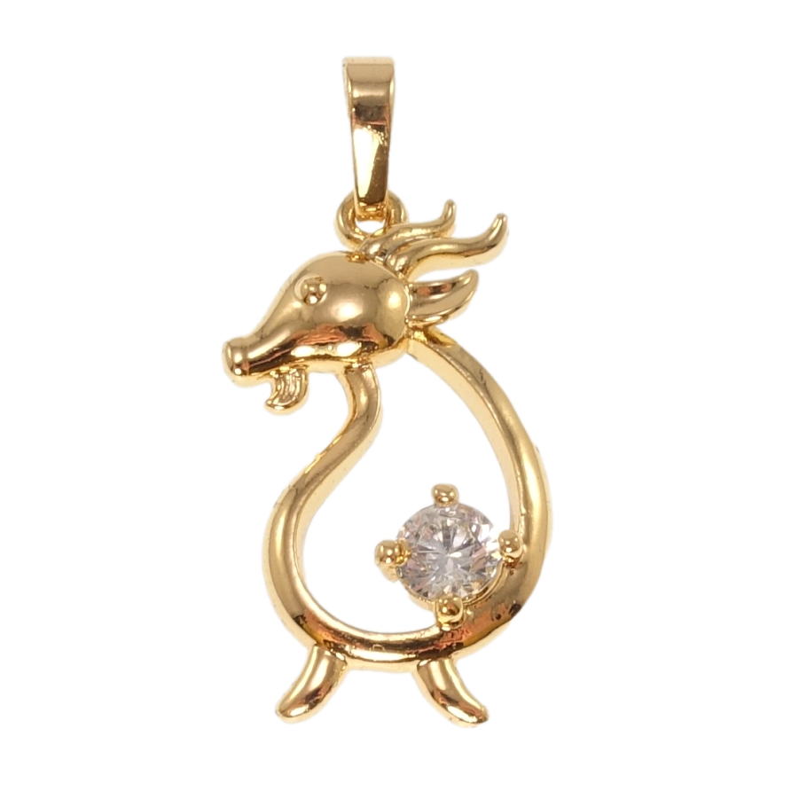 Кулон Xuping Позолота 18K Знак Восточного Гороскопа Коза для цепочки до 6мм фото №1 Кулон Xuping Позолота 18K Знак Восточного Гороскопа Коза для цепочки до 6мм фото №1