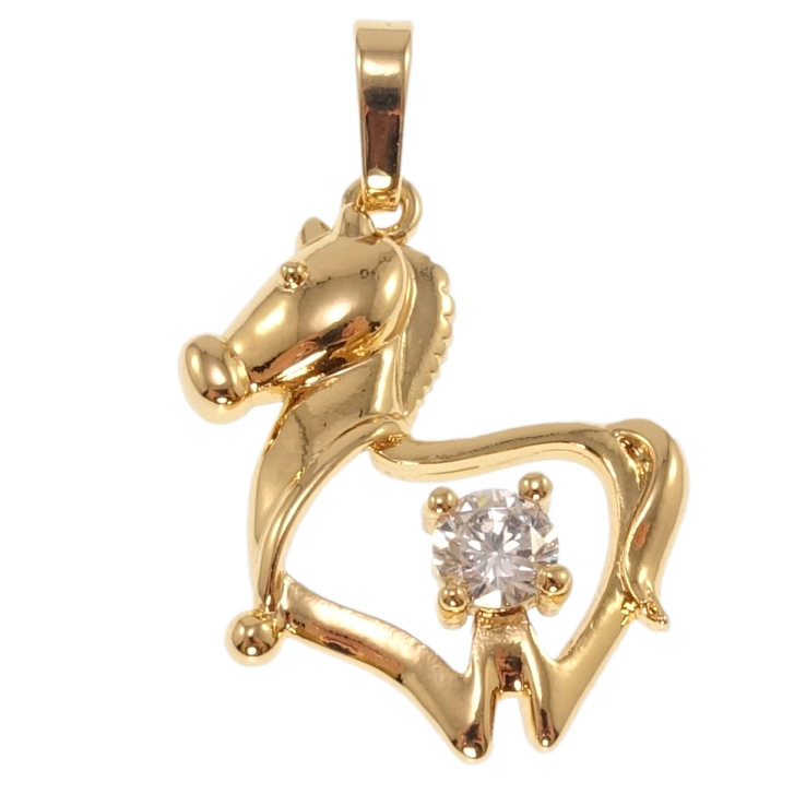 Кулон Xuping Позолота 18K Знак Східного Гороскопу Кінь для ланцюжка до 6мм фото №24