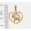 Кулон Xuping Позолота 18K Сердце Знак Восточного Зодиака Коза для цепочки до 6мм фото №2