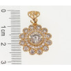 Кулон Xuping Позолота 18K Кристальный цветок для цепочки до 5мм фото №2 Кулон Xuping Позолота 18K Кристальный цветок для цепочки до 5мм фото №2