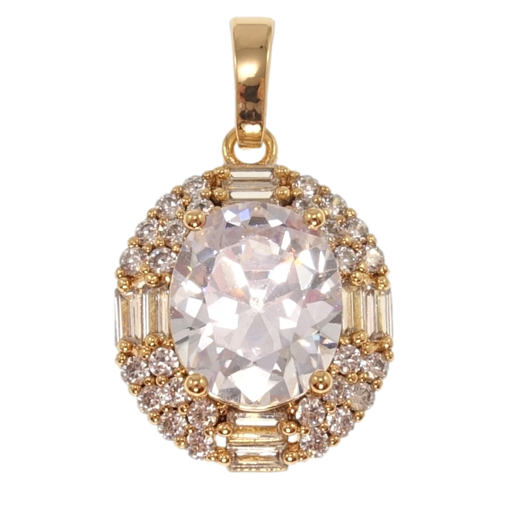 Кулон Xuping Позолота 18K Інкрустація цирконієм з фіанітом для ланцюжка до 6мм фото №12 Кулон Xuping Позолота 18K Інкрустація цирконієм з фіанітом для ланцюжка до 6мм фото №12