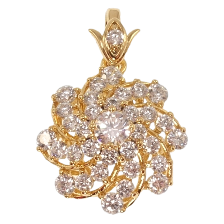 Кулон Xuping Позолота 18K Інкрустація цирконієм для ланцюжка до 4мм фото №16 Кулон Xuping Позолота 18K Інкрустація цирконієм для ланцюжка до 4мм фото №16