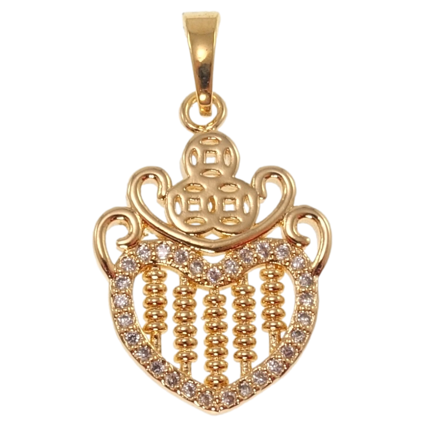 Кулон Xuping Позолота 18K Серце для ланцюжка до 5мм фото №1 Кулон Xuping Позолота 18K Серце для ланцюжка до 5мм фото №1